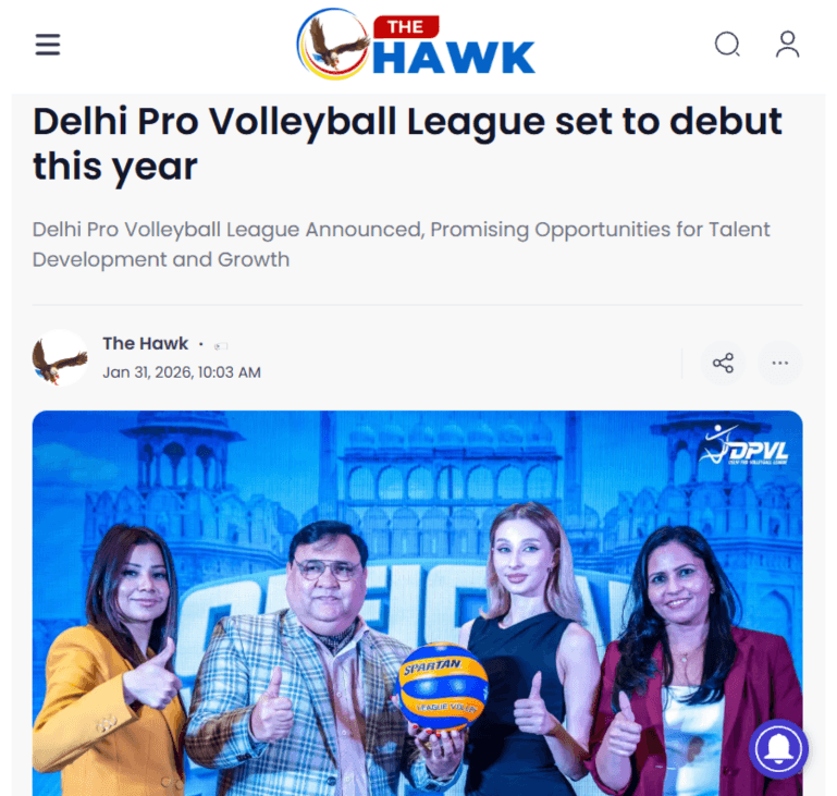 Delhi to launch its first Pro Volleyball League (DPVL) in 2026